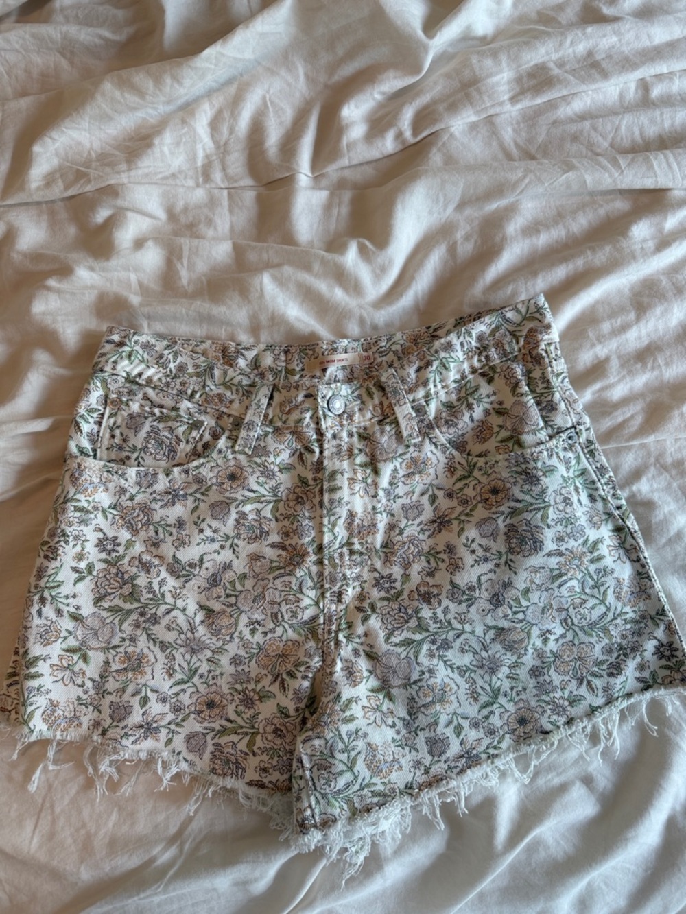 Levi's Floral Denim Shorts